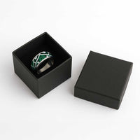 Aotearoa Maori Kowhaiwhai Classic Ring Kakariki Puhoro and Patiki LT9 - Polynesian Pride
