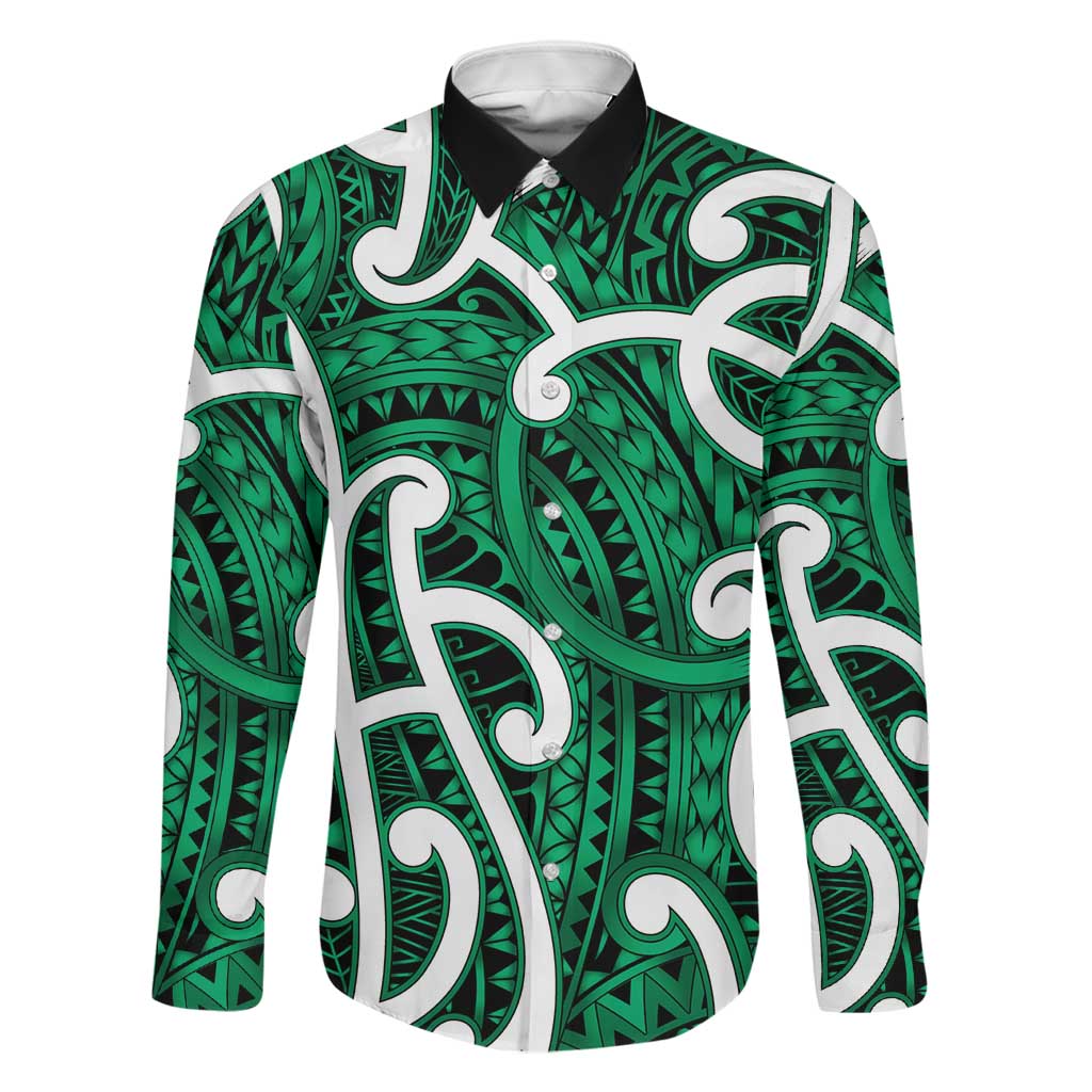 Aotearoa Maori Kowhaiwhai Family Matching Short Sleeve Bodycon Dress and Hawaiian Shirt Kakariki Puhoro and Patiki