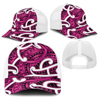 Aotearoa Maori Kowhaiwhai Baseball Net Cap Mawhero Puhoro and Patiki
