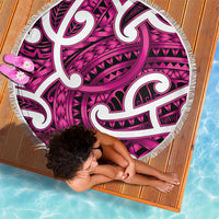 Aotearoa Maori Kowhaiwhai Beach Blanket Mawhero Puhoro and Patiki