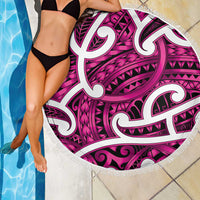 Aotearoa Maori Kowhaiwhai Beach Blanket Mawhero Puhoro and Patiki