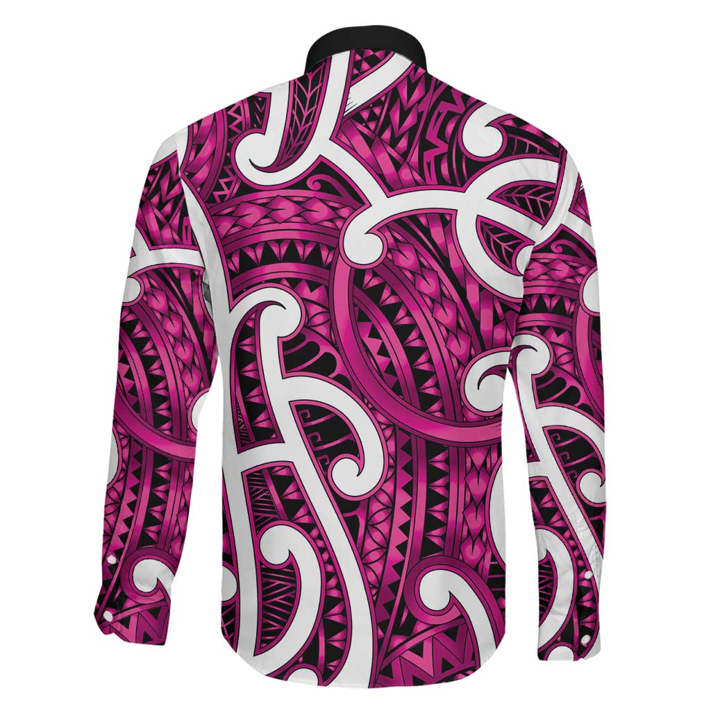 Aotearoa Maori Kowhaiwhai Family Matching Off The Shoulder Long Sleeve Dress and Hawaiian Shirt Mawhero Puhoro and Patiki