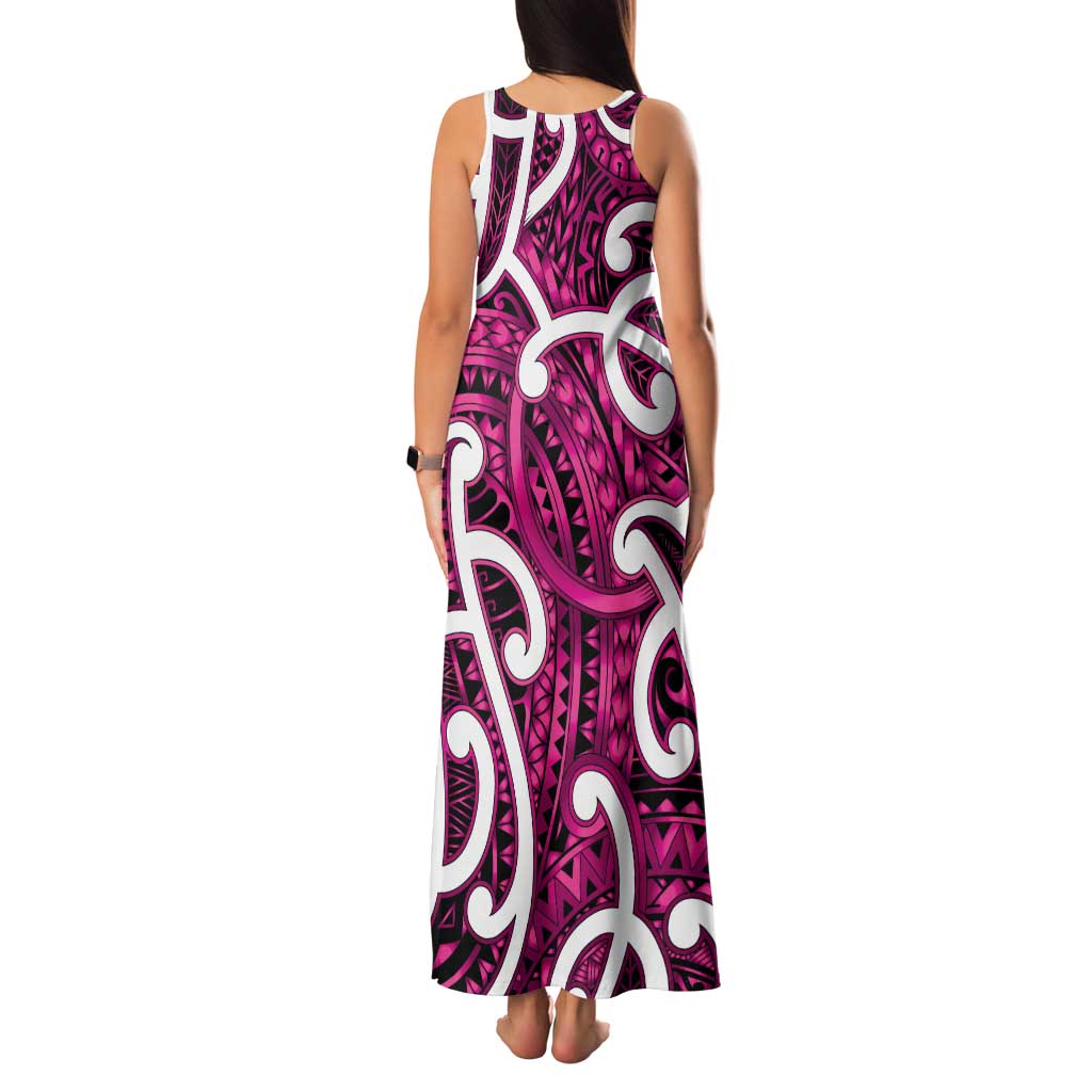 Aotearoa Maori Kowhaiwhai Family Matching Tank Maxi Dress and Hawaiian Shirt Mawhero Puhoro and Patiki