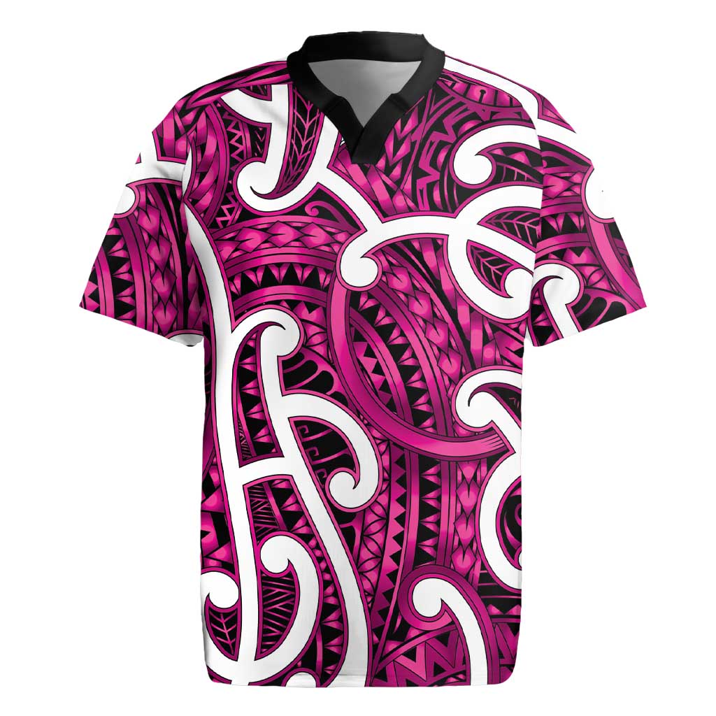 Aotearoa Maori Kowhaiwhai Rugby Jersey Mawhero Puhoro and Patiki