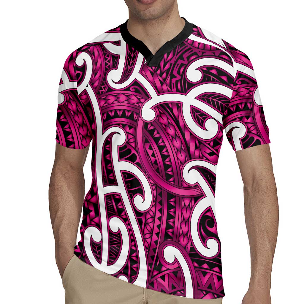 Aotearoa Maori Kowhaiwhai Rugby Jersey Mawhero Puhoro and Patiki
