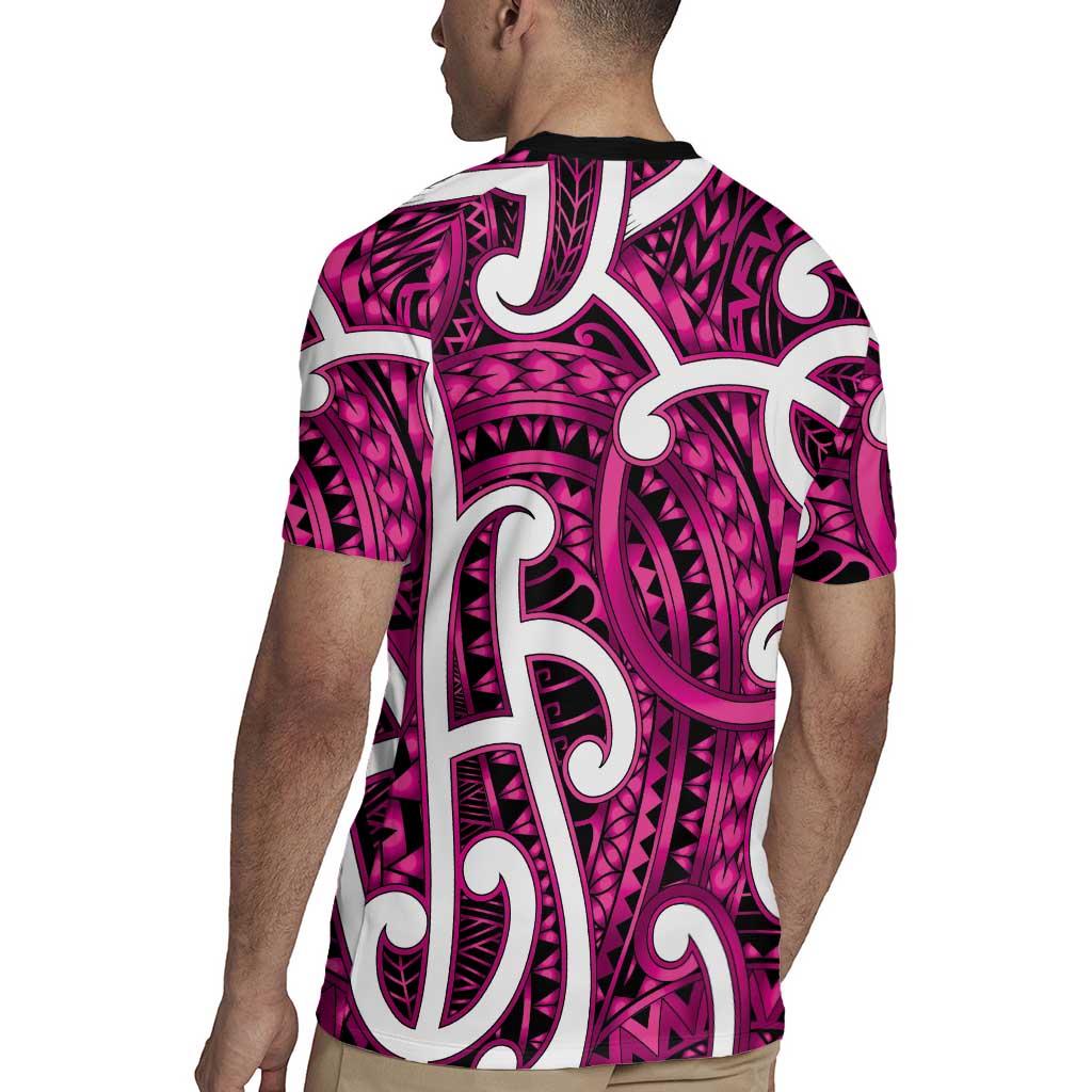 Aotearoa Maori Kowhaiwhai Rugby Jersey Mawhero Puhoro and Patiki