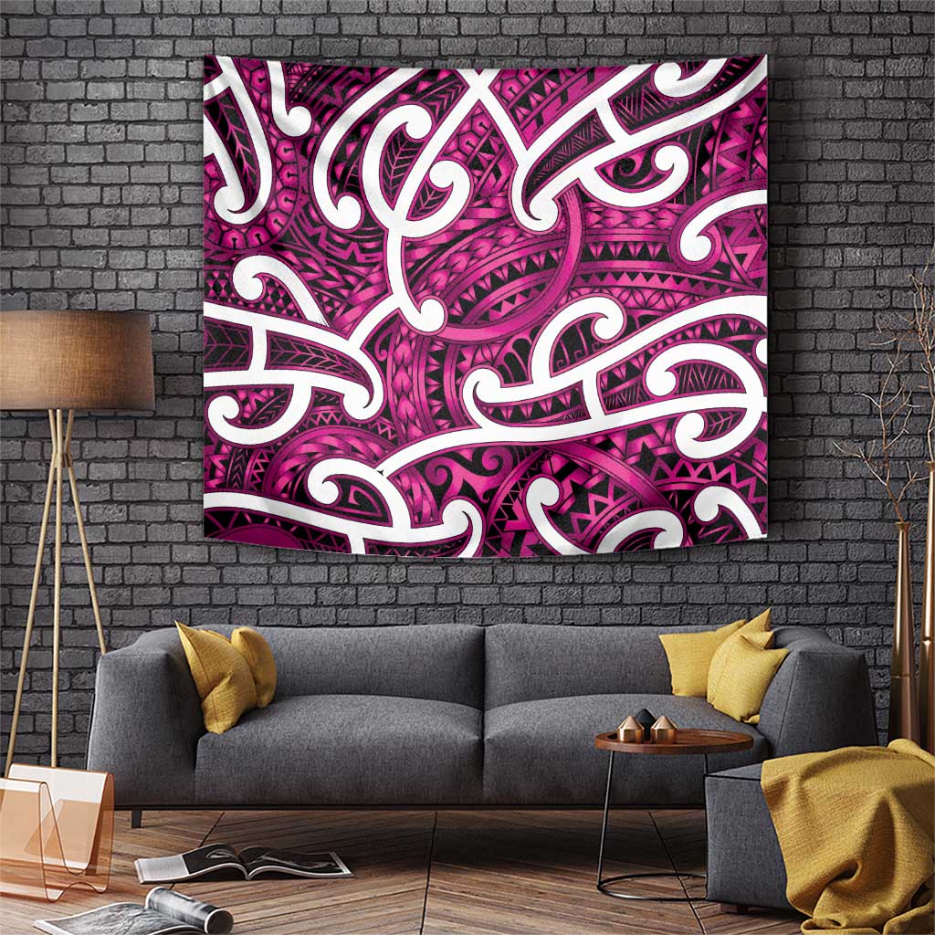 Aotearoa Maori Kowhaiwhai Tapestry Mawhero Puhoro and Patiki