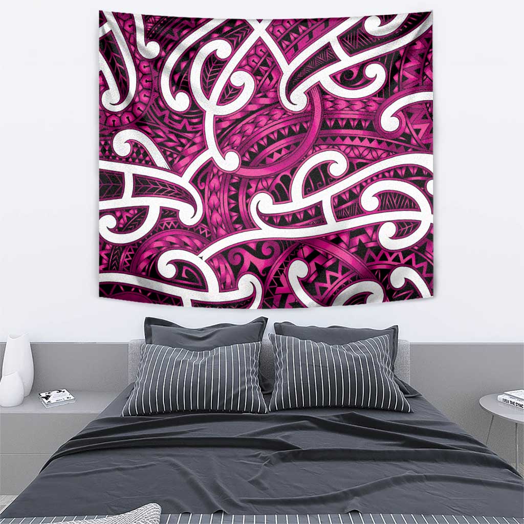 Aotearoa Maori Kowhaiwhai Tapestry Mawhero Puhoro and Patiki