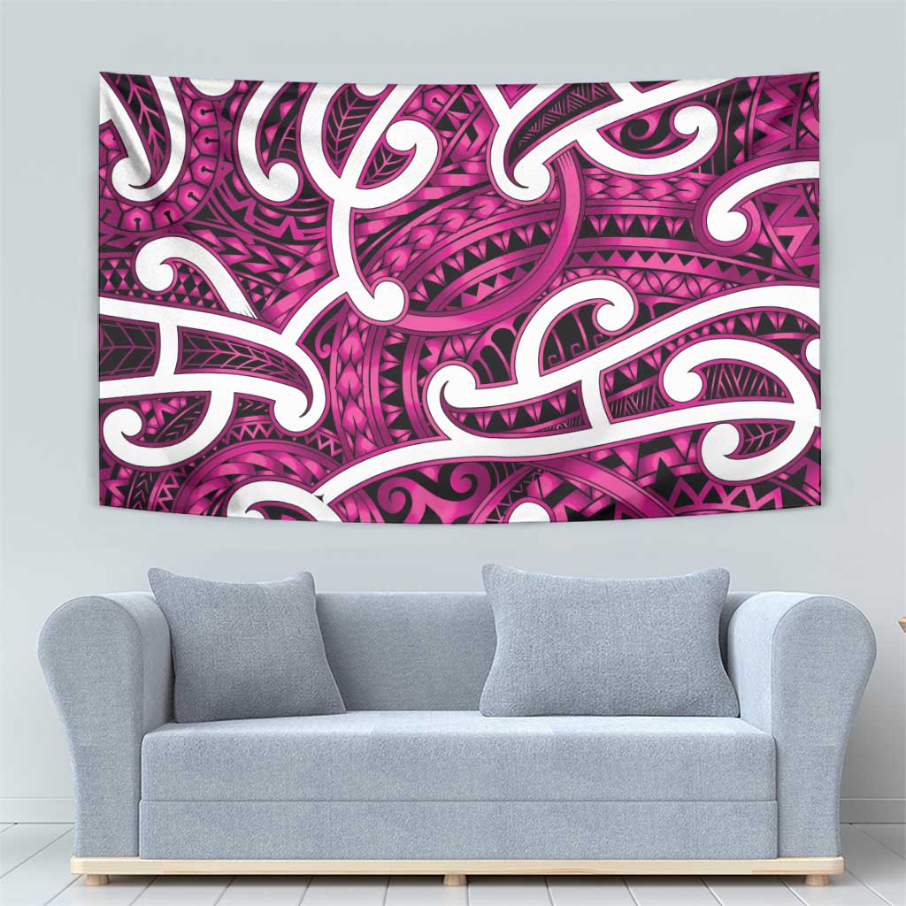 Aotearoa Maori Kowhaiwhai Tapestry Mawhero Puhoro and Patiki
