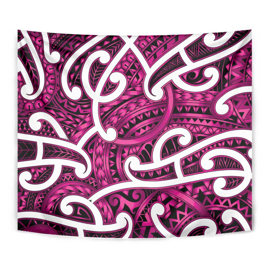 Aotearoa Maori Kowhaiwhai Tapestry Mawhero Puhoro and Patiki