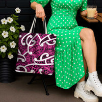 Aotearoa Maori Kowhaiwhai Tote Bag Mawhero Puhoro and Patiki LT9 - Polynesian Pride