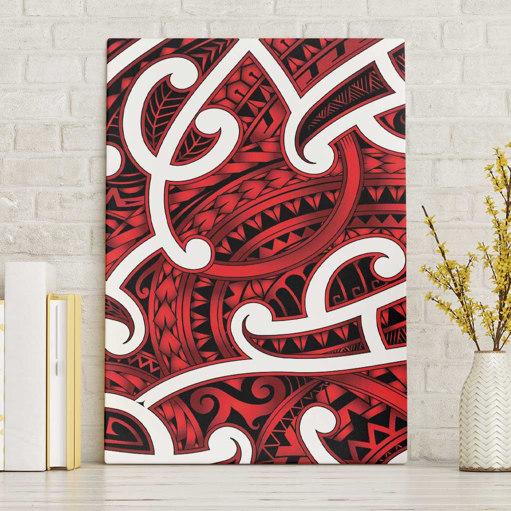 Aotearoa Maori Kowhaiwhai Canvas Wall Art Whero Puhoro and Patiki