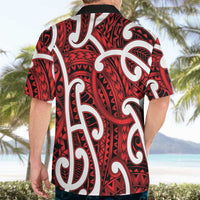 Aotearoa Maori Kowhaiwhai Hawaiian Shirt Whero Puhoro and Patiki LT9 - Polynesian Pride
