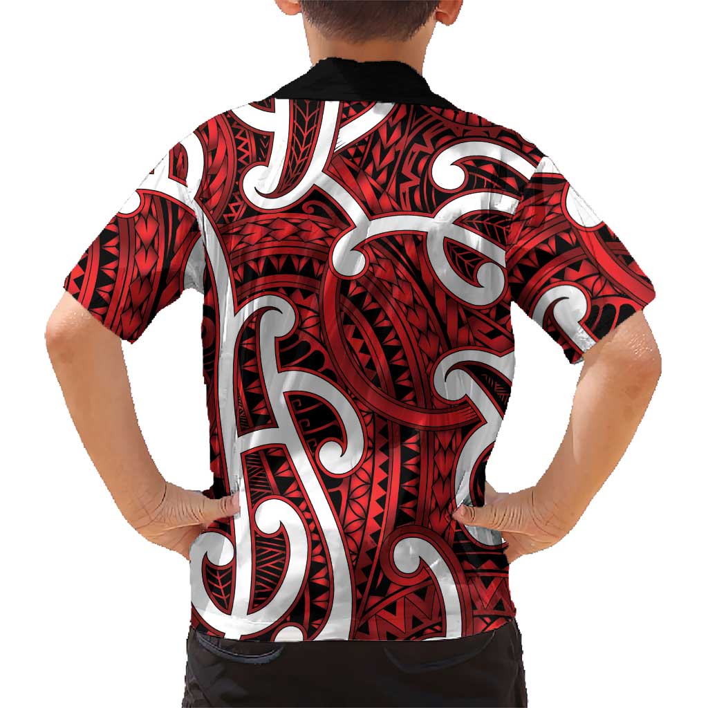 Aotearoa Maori Kowhaiwhai Hawaiian Shirt Whero Puhoro and Patiki LT9 - Polynesian Pride