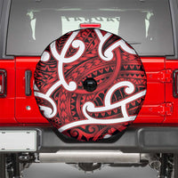 Aotearoa Maori Kowhaiwhai Spare Tire Cover Whero Puhoro and Patiki