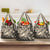 Polynesian Shark Tribal Tattoo Grocery Bag Beige Style