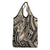 Polynesian Shark Tribal Tattoo Grocery Bag Beige Style