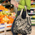Polynesian Shark Tribal Tattoo Grocery Bag Beige Style