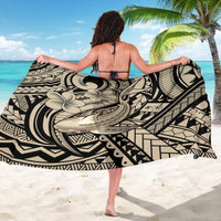 Polynesian Shark Tribal Tattoo Sarong Beige Style LT9 - Polynesian Pride