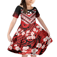 Personalised Wallis et Futuna Family Matching Mermaid Dress and Hawaiian Shirt Hibiscus and Polynesian Tribal Tattoos