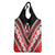 Personalised Wallis et Futuna Grocery Bag Hibiscus and Polynesian Tribal Tattoos