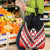 Personalised Wallis et Futuna Grocery Bag Hibiscus and Polynesian Tribal Tattoos