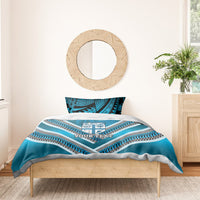 Custom Fiji Rugby Bedding Set Fijian Warrior With Polynesian Tribal Tattoos LT9 - Polynesian Pride