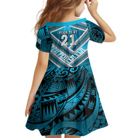 Custom Fiji Rugby Family Matching Tank Maxi Dress and Hawaiian Shirt Fijian Warrior With Polynesian Tribal Tattoos LT9 - Polynesian Pride