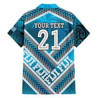 Custom Fiji Rugby Family Matching Tank Maxi Dress and Hawaiian Shirt Fijian Warrior With Polynesian Tribal Tattoos LT9 - Polynesian Pride