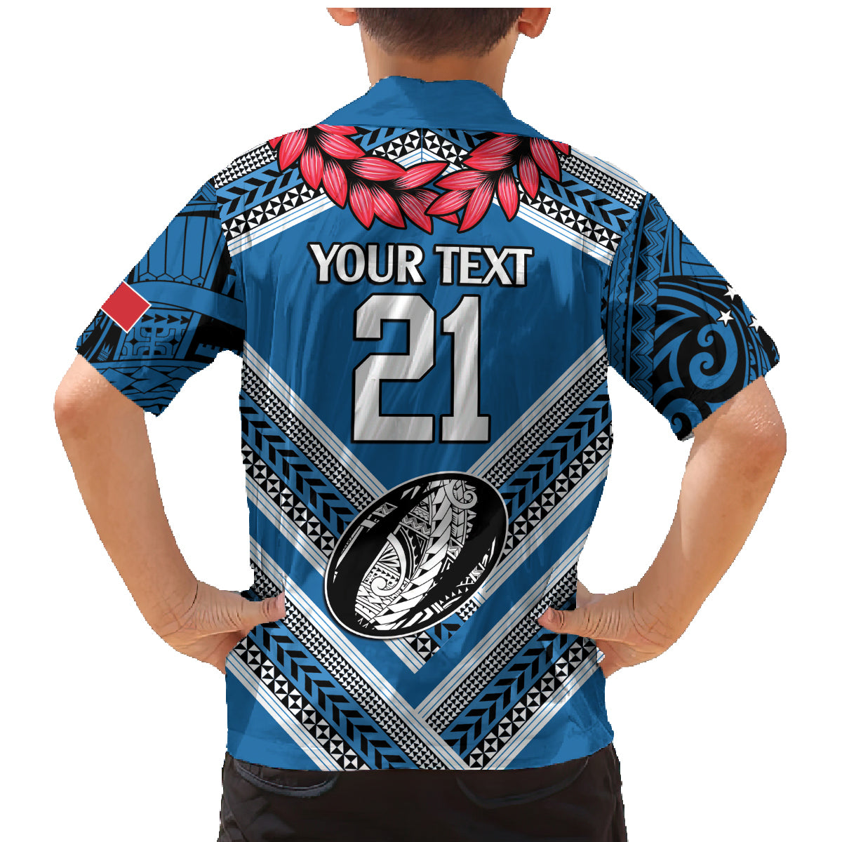 Custom Manuma Samoa Rugby Family Matching Mermaid Dress and Hawaiian Shirt Ula fala Samoan Siva Tau Tribal