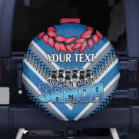 Custom Manuma Samoa Rugby Spare Tire Cover Ula fala Samoan Siva Tau Tribal LT9 - Polynesian Pride