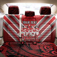 Custom Tonga Rugby Back Car Seat Cover Tonga Sipi Tau Ngatu Tribal Pattern LT9 - Polynesian Pride