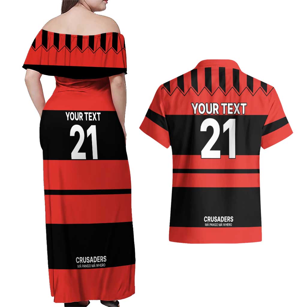New Zealand Rugby Pacific Custom Couples Matching Off Shoulder Maxi Dress and Hawaiian Shirt Whatumoana Classic Retro 2025