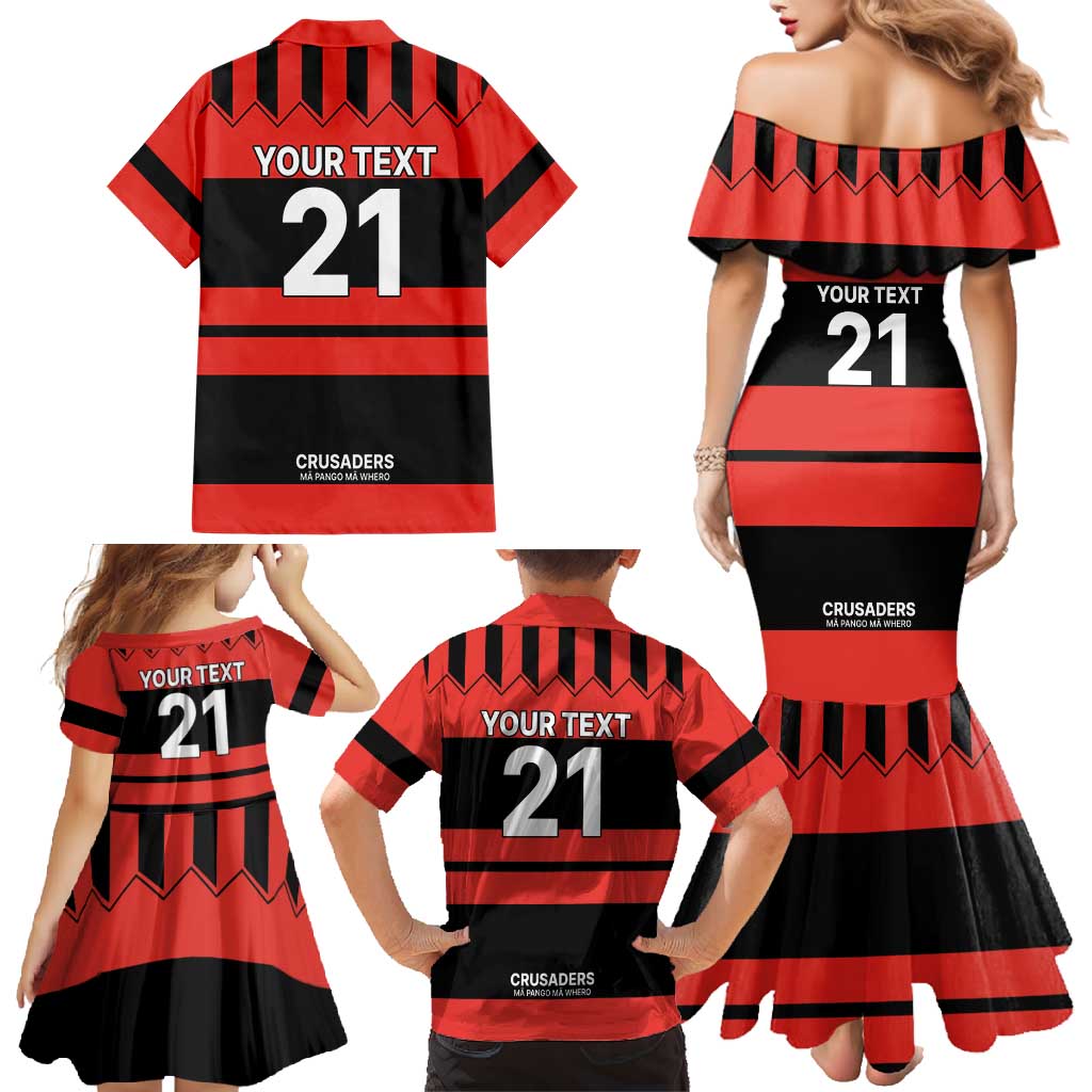 New Zealand Rugby Pacific Custom Family Matching Mermaid Dress and Hawaiian Shirt Whatumoana Classic Retro 2025