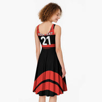 New Zealand Rugby Pacific Custom Midi Dress Whatumoana Classic Retro 2025 - Polynesian Pride