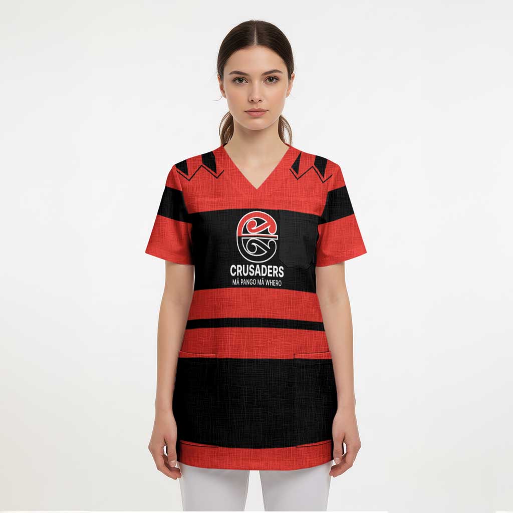 New Zealand Rugby Pacific Custom Scrub Top Whatumoana Classic Retro 2025 - Polynesian Pride