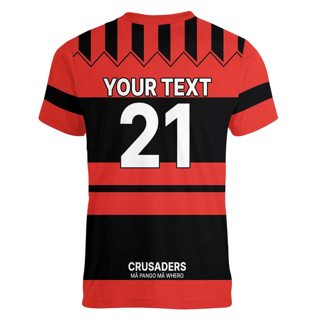 New Zealand Rugby Pacific Custom Women V-Neck T-Shirt Whatumoana Classic Retro 2025