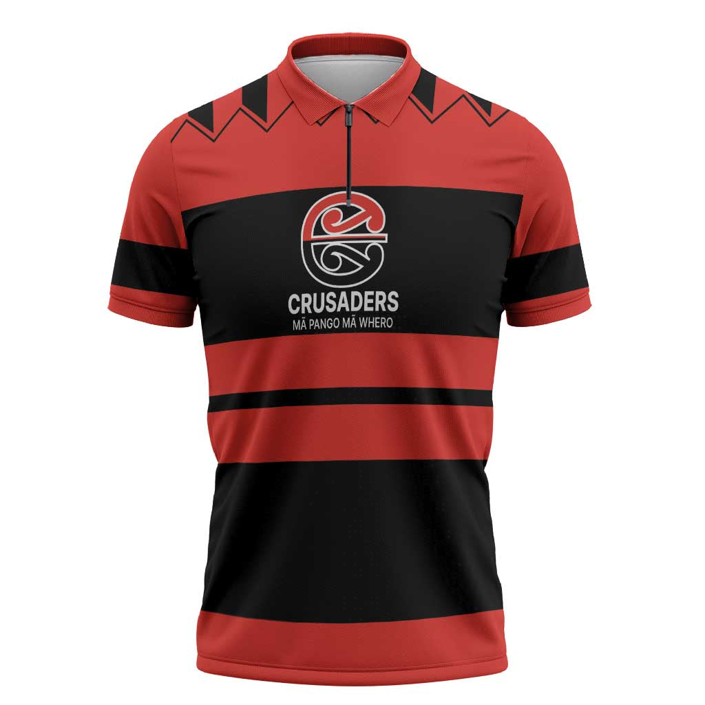 New Zealand Rugby Pacific Custom Zipper Polo Shirt Whatumoana Classic Retro 2025 - Polynesian Pride