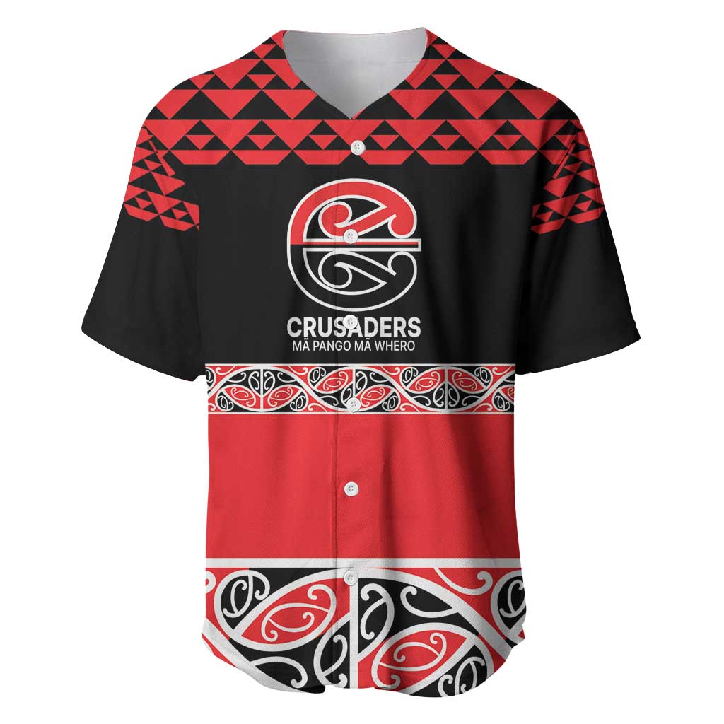 New Zealand Rugby Pacific Custom Baseball Jersey Whatumoana Maori Kowhaiwhai Pattern