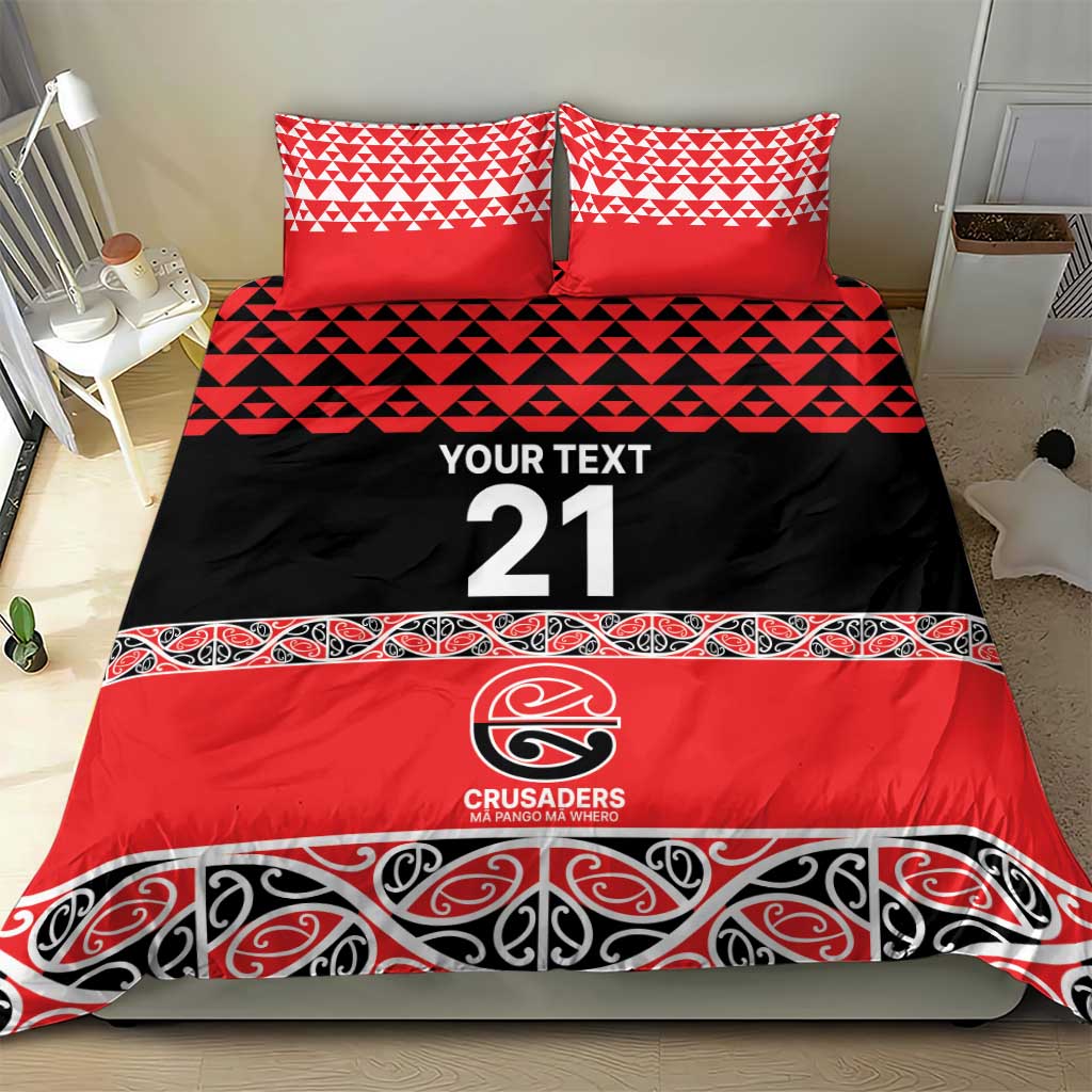 New Zealand Rugby Pacific Custom Bedding Set Whatumoana Maori Kowhaiwhai Pattern