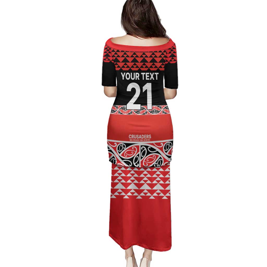 New Zealand Rugby Pacific Custom Family Matching Puletasi and Hawaiian Shirt Whatumoana Maori Kowhaiwhai Pattern