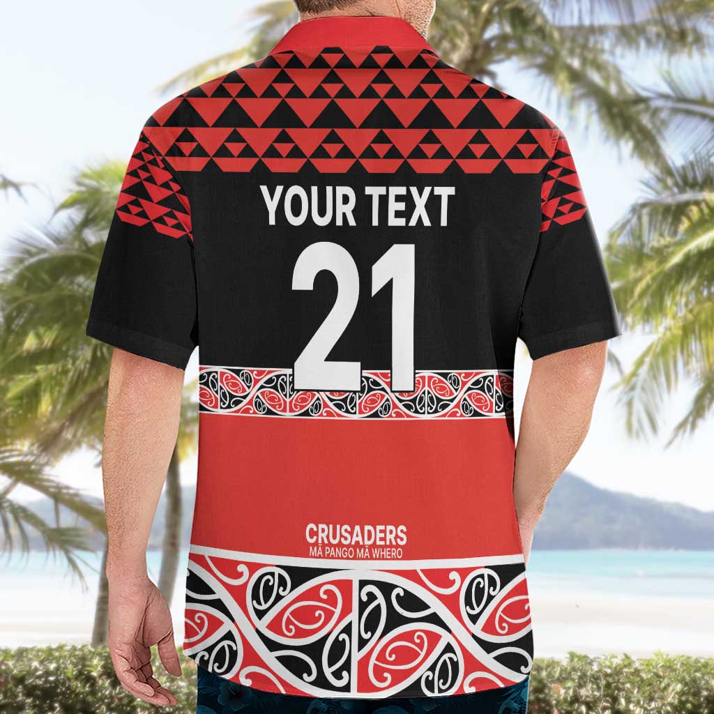 New Zealand Rugby Pacific Custom Hawaiian Shirt Whatumoana Maori Kowhaiwhai Pattern