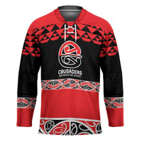 New Zealand Rugby Pacific Custom Hockey Jersey Whatumoana Maori Kowhaiwhai Pattern - Polynesian Pride