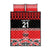 New Zealand Rugby Pacific Custom Quilt Bed Set Whatumoana Maori Kowhaiwhai Pattern