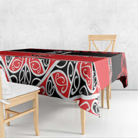 New Zealand Rugby Pacific Custom Tablecloth Whatumoana Maori Kowhaiwhai Pattern