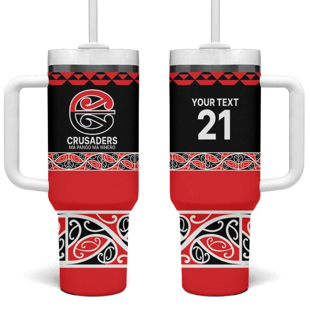 New Zealand Rugby Pacific Custom Tumbler With Handle Whatumoana Maori Kowhaiwhai Pattern