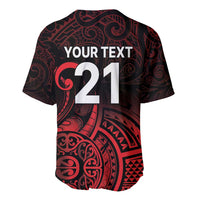 New Zealand Rugby Pacific Custom Baseball Jersey Whatumoana Maori Tribal Tattoo