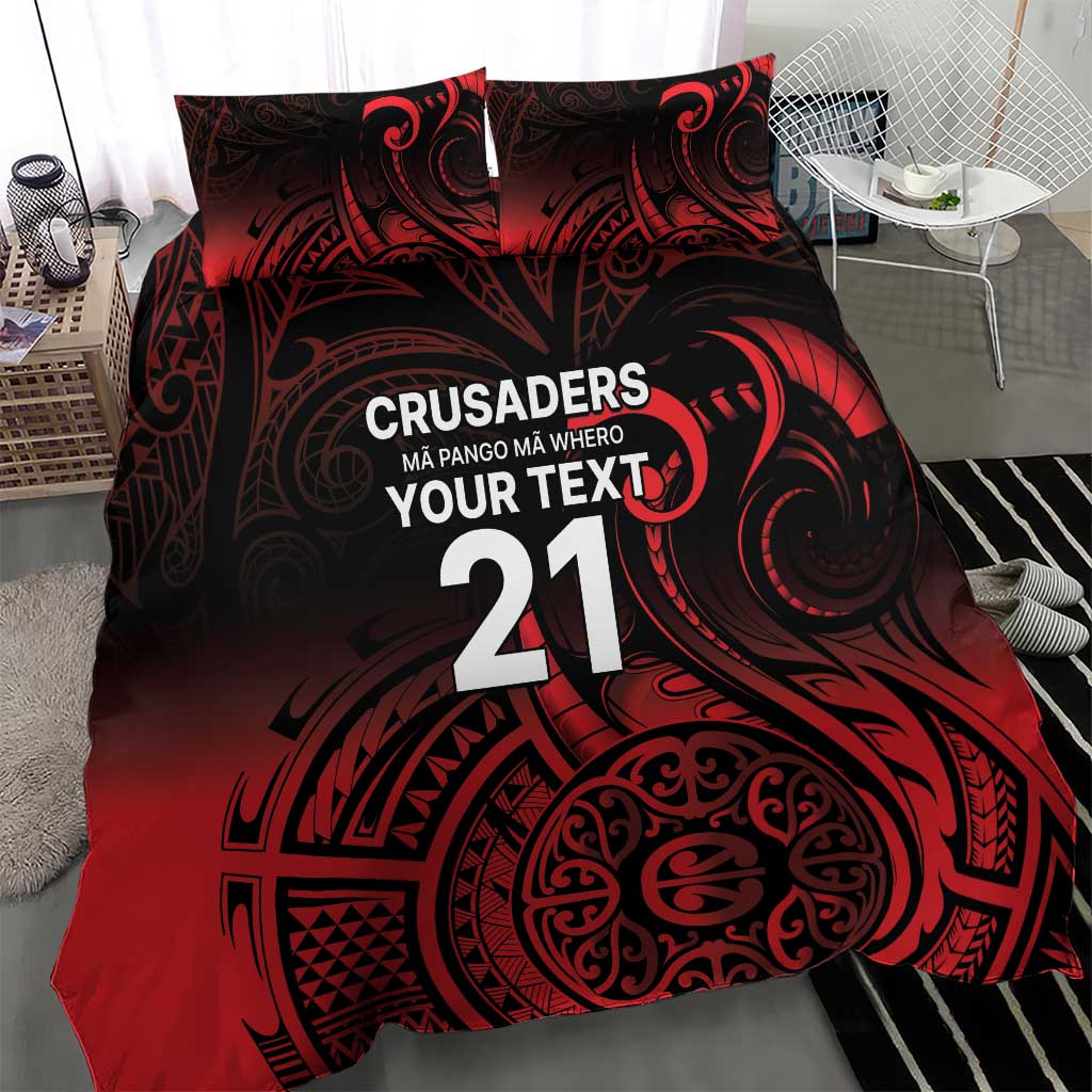 New Zealand Rugby Pacific Custom Bedding Set Whatumoana Maori Tribal Tattoo