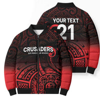 New Zealand Rugby Pacific Custom Bomber Puffer Jacket Whatumoana Maori Tribal Tattoo - Polynesian Pride