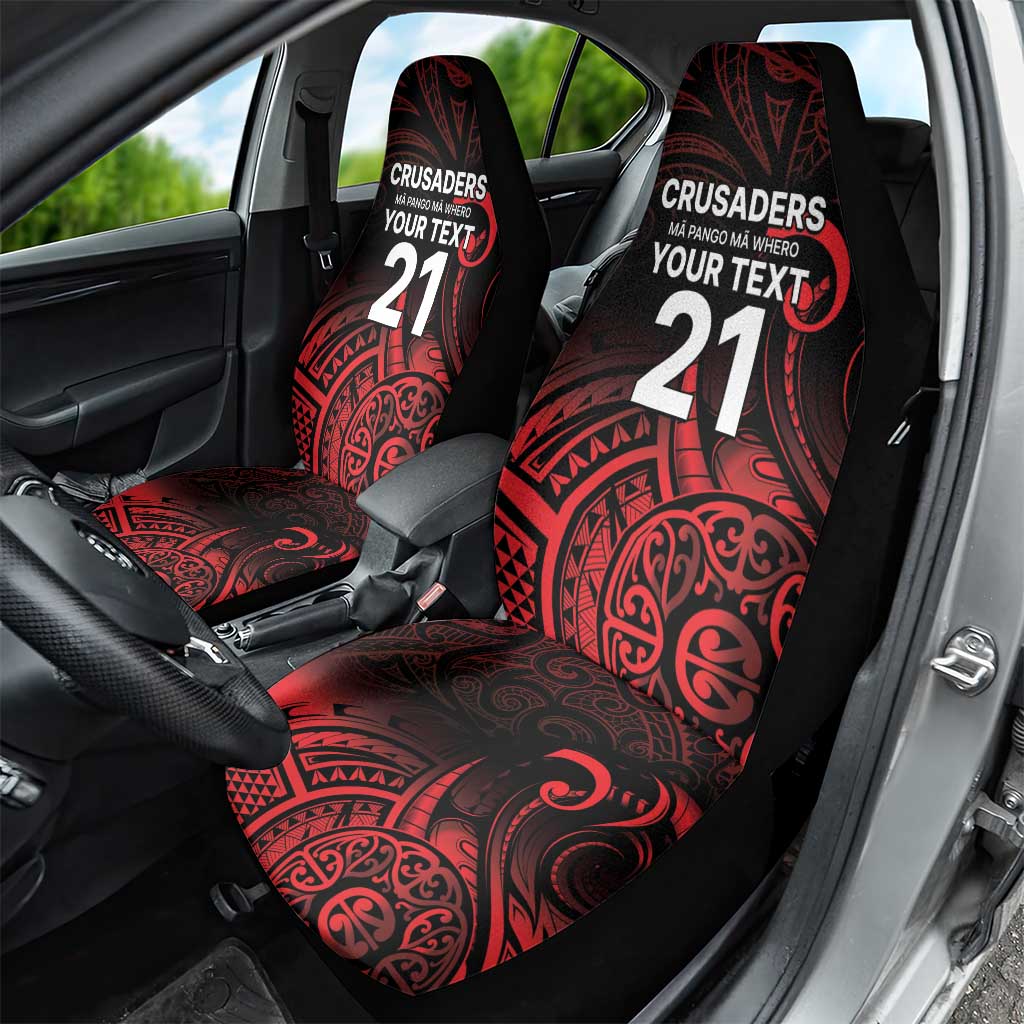 New Zealand Rugby Pacific Custom Car Seat Cover Whatumoana Maori Tribal Tattoo